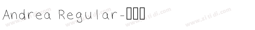 Andrea Regular字体转换